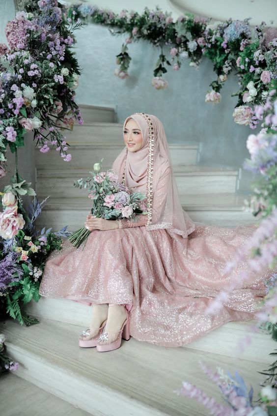 hijab lamaran syar'i glamour